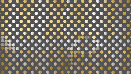 Seamless Gold and Silver Dot Gradient Pattern