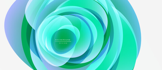 Abstract layers create vibrant, flowing design. Turquoise, blue, green hues blend seamlessly. Modern background evokes energy, movement.
