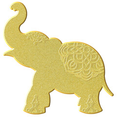 elephant isolated on white