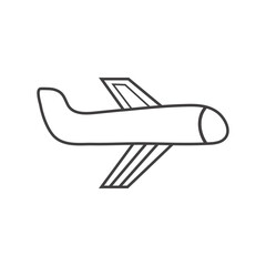 Minimal Airplane Icon for Travel and Aviation Design