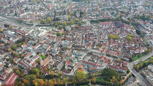Offenburg in Germany - Aerial View with Drone