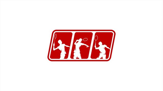 Animation Of Badminton Smash Logo Designs