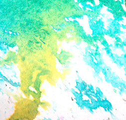 Explosion of Watercolour Vibrant Paint With Swirls and Splashes Abstract Background