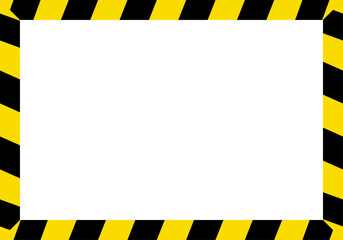 Marco de barras amarillas y negras de marco de precaución © Gabrieuskal