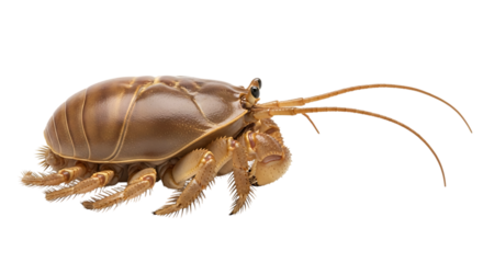 Hermit crab with shell isolated on transparent background