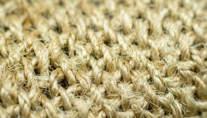 Close-Up of Hemp Weave Texture