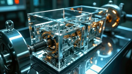 Artistic images of mechanical parts