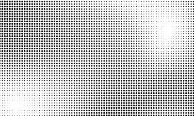 Basic halftone dots effect in black and white color, halftone effect