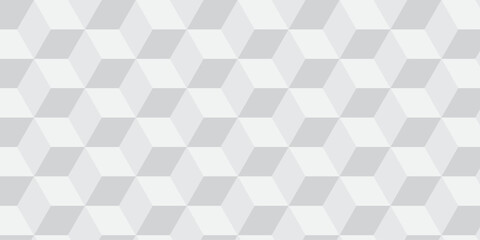 Minimal abstract white and gray background from cubes victor art. Geometric tiles and mosaic creative stylish seamless pattern block cube background. minimal hexagon Cubes mosaic shape vector design	