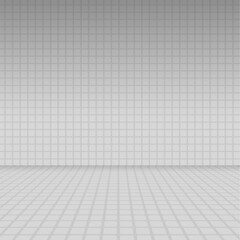 white room with white wall