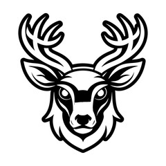 A filled style icon representing a stag symbol