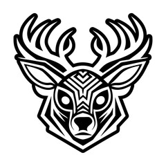 A filled style icon representing a stag symbol
