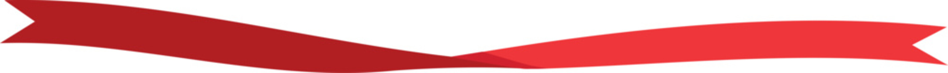 long curly red ribbon elements use for aniversary card , presentation or celebrate card ,Vector design.