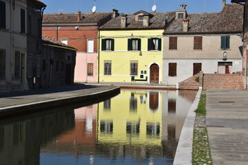Canal in Comacchio (Italy)
