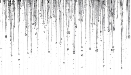 Transparent Drizzle Rain Streaks Overlay