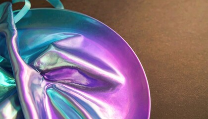 Teal and Violet Satin Plate with Silky Finish