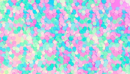 Seamless Pastel Confetti Dots and Dashes Pattern
