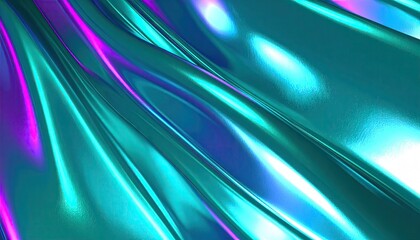 Iridescent Cyan and Violet Fabric Texture
