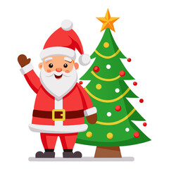 santa claus with a bag of gifts