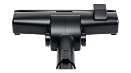 Black Stainless Steel Vacuum Nozzle with Transparent Background, 3D Realism Asset for Web Design