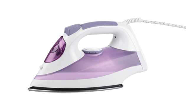 an electrical iron isolated on transparent background.