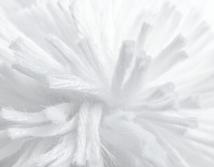 Obraz premium Close-up macro photo of soft red and white Christmas hat material with white fur and texture.
