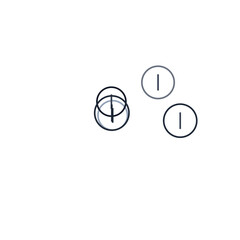 Line Icon Circles Art Glassmorphism