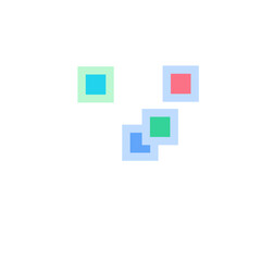 Icon Duotone Panels Art Glassmorphism