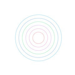 Vignette Pastel Rings Art Glassmorphism