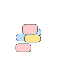 Glassmorphism Cards Art Illustration Transparent