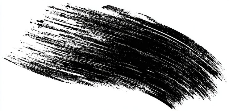 Black mascara stroke swatch