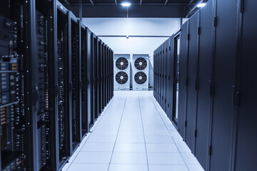 The heartbeat of the digital age A peek inside a data center where cool air meets powerful servers ensuring seamless