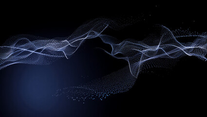 Dazzling digital currents flow like ethereal rivers weaving through the night in a breathtaking display of light and