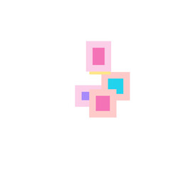 Fototapeta premium Icons Duotone Stack Art Glassmorphism