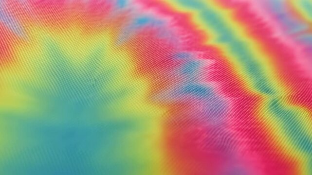 Colorful tie dye psychedelic waving fabric
