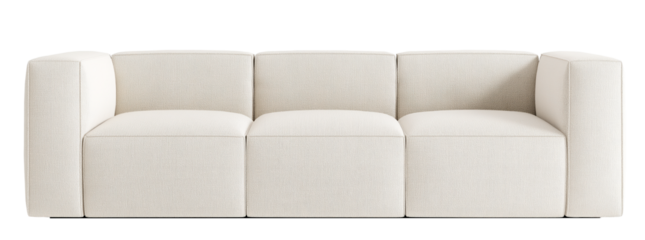 Modern Modular Sofa Front Elevation Cutout
