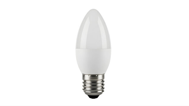 Led light bulb e14 small screw base energy efficient replacement for incandescent lamp lighting solution 10w on transparent background