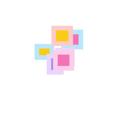 Obraz premium Icons Duotone Card Art Glassmorphism