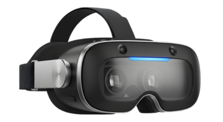Explore immersive worlds with advanced vr headset technology for gaming and virtual reality experiences today on transparent background