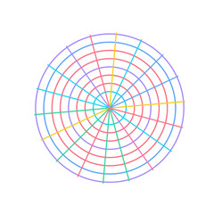 Fototapeta premium Gridburst Surreal Neon Art Glassmorphism