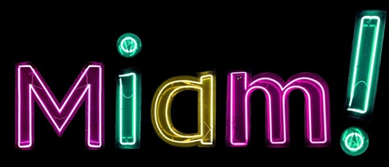 Miam! néons multicolores