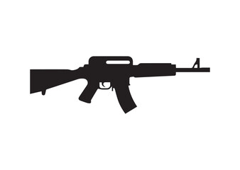 Assault rifle icon, Assault rifle vector