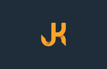 JK logo letter, creative design logo, technology, symbol, icon, vector formate
