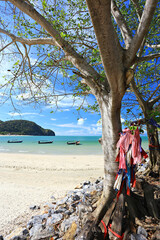 Scenery of Ao Thong Nian (Thong Nian Bay) in Khanom district Nakhon Si Thammarat province, Thailand
