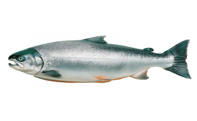 Obraz premium Isolated salmon fish for culinary seafood and healthy diet concepts