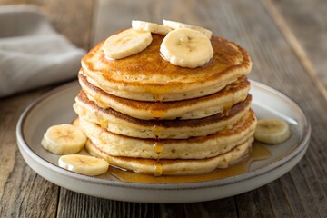 Fluffy Banana Pancakes &ndash; Soft, Easy, Homemade Breakfast Recipe with Ripe Bananas