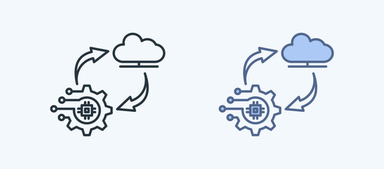 Technology Integration Multiple Style Icon Collection