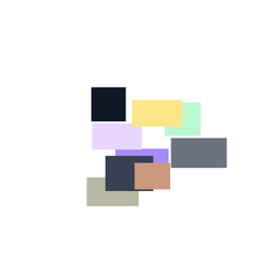 Asymmetric Tiles Art Glassmorphism Illustration