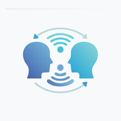 Communication symbol illustrating connection, networking, and information exchange