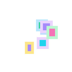 Icons Embedded Duotone Art Glassmorphism